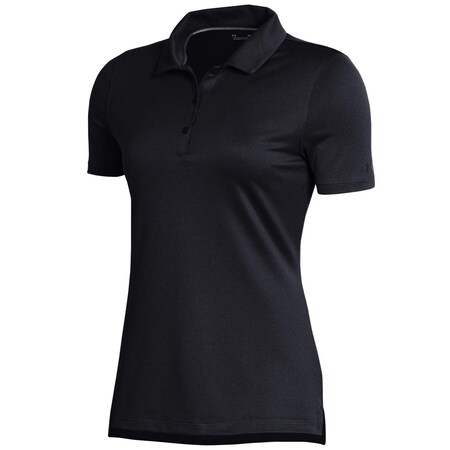 Under Armour Women's Rally Short Sleeve Polo-Black/L UW0465-999